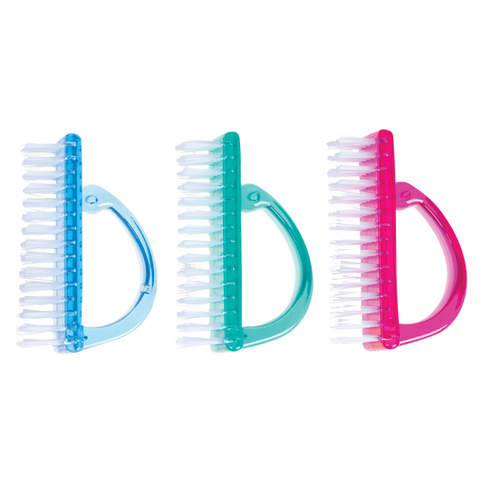 Manicure Brush - Translucent Brush Firm w/ Loop