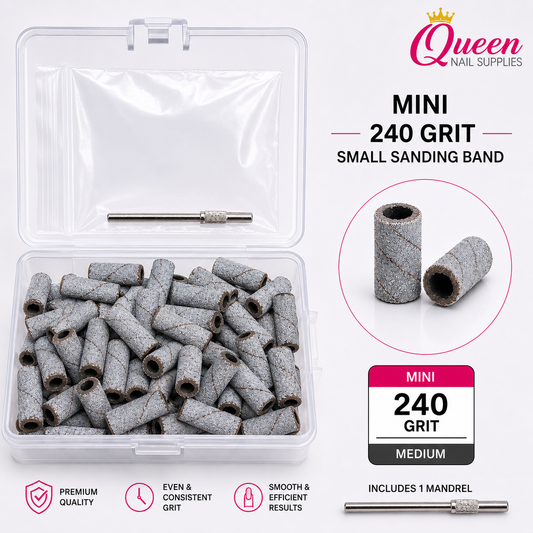 Gel-Le - Mini White Sand Bands 100pc -