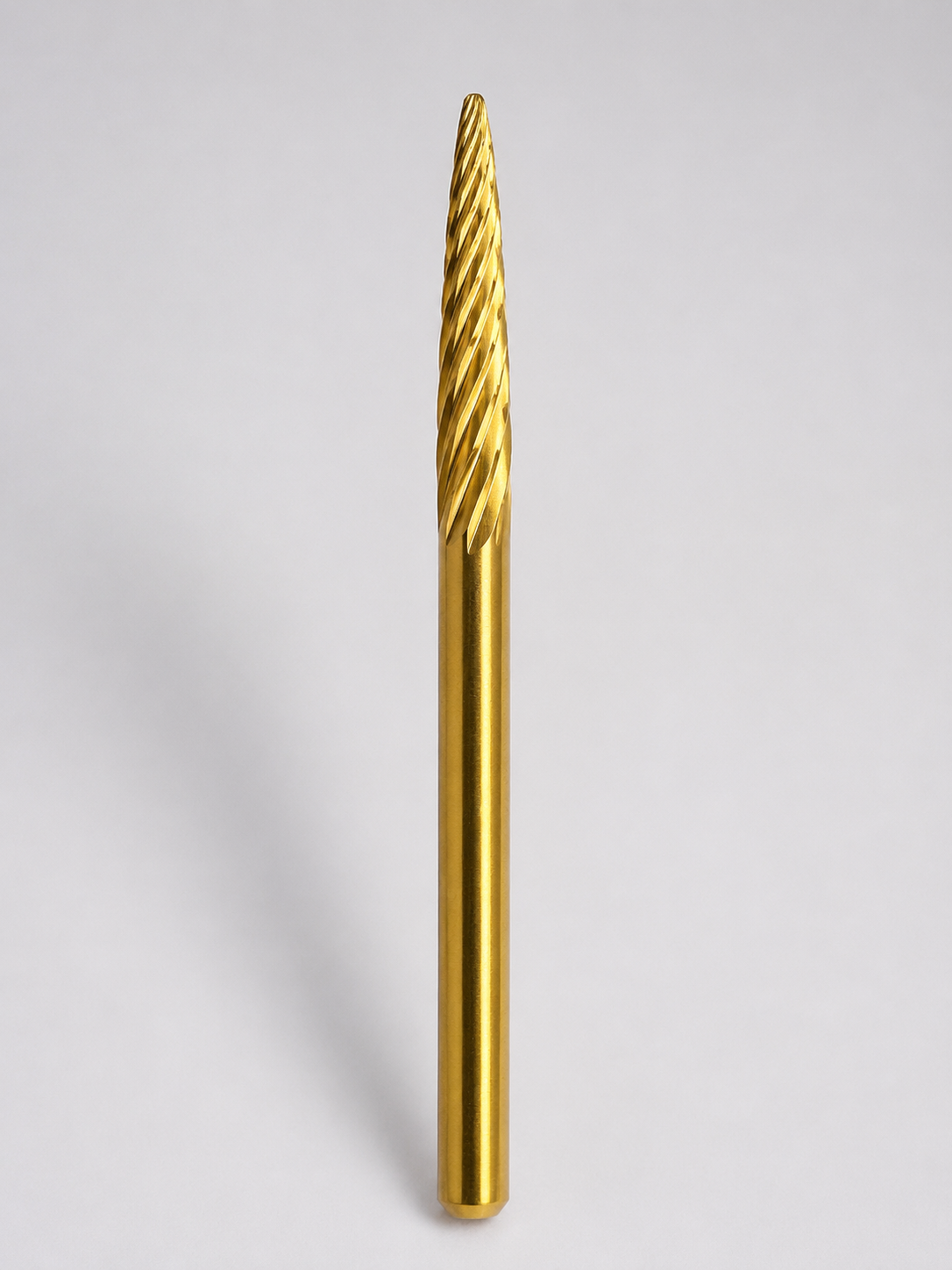 Carbide Bit | Under The Nail - 3/32" Shank - Gold - Pointed head