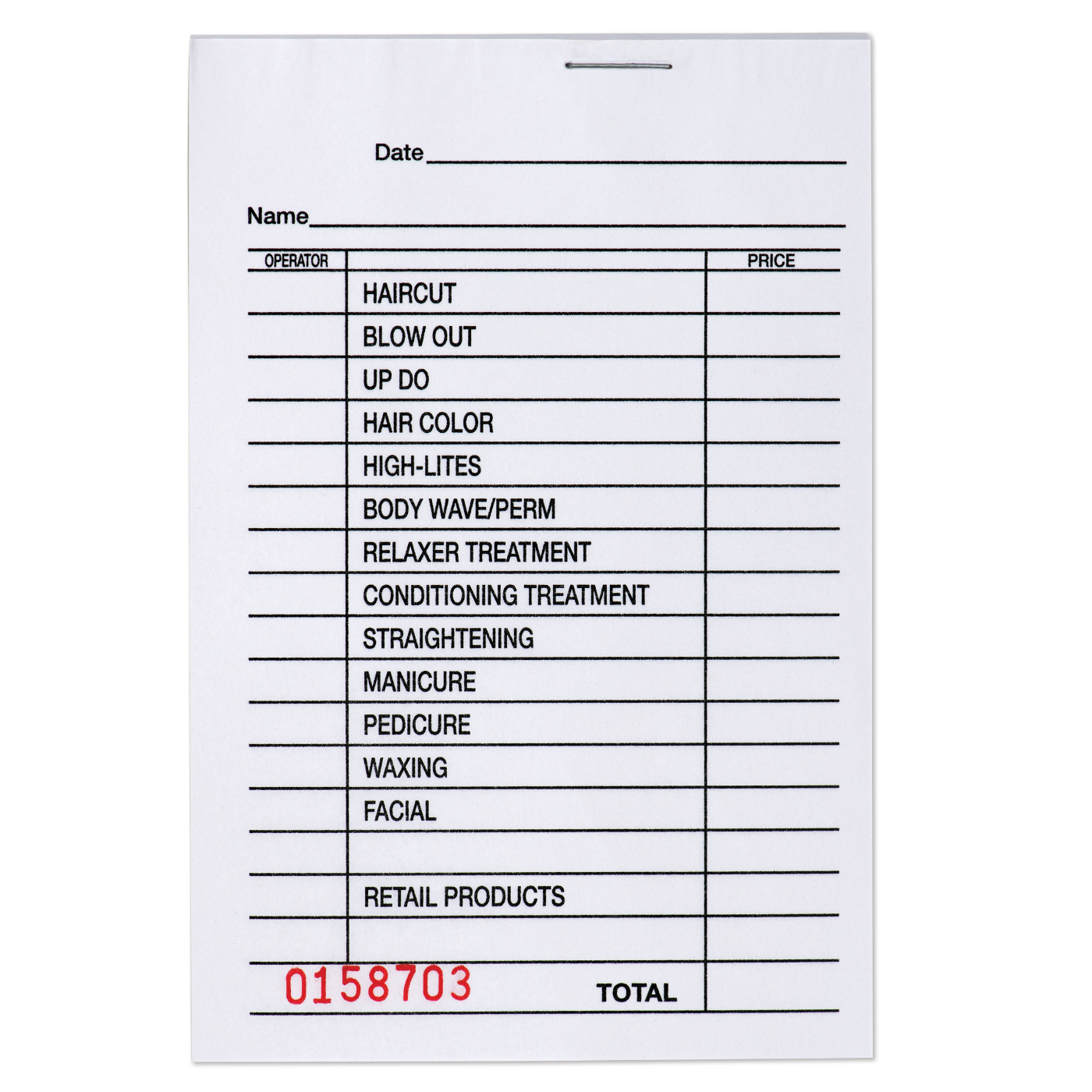 DL - Salon Check Pads (12 Pads)