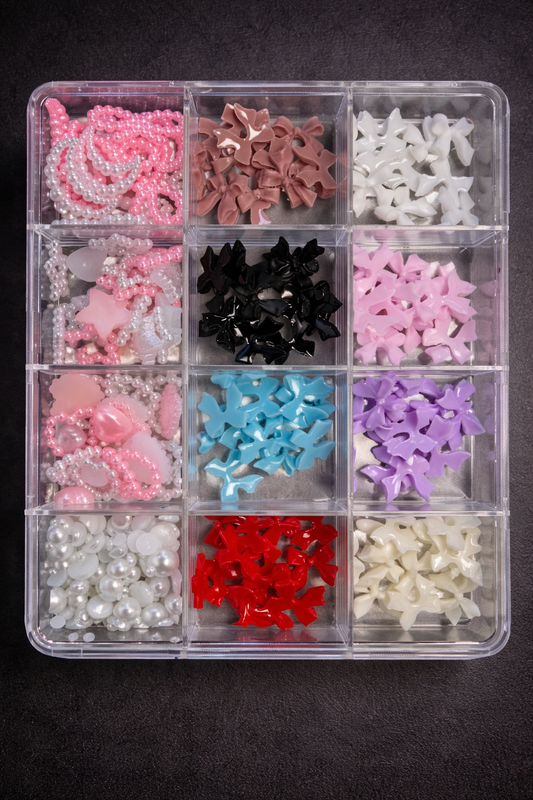 Assorted Bow Charms - 3D Nail Art