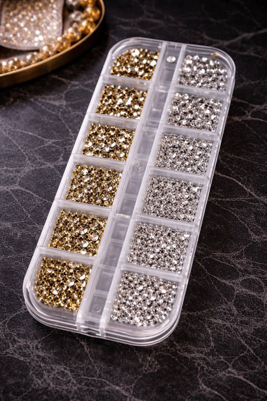 Queen - Rhinestones Silver and Gold Stones- #07