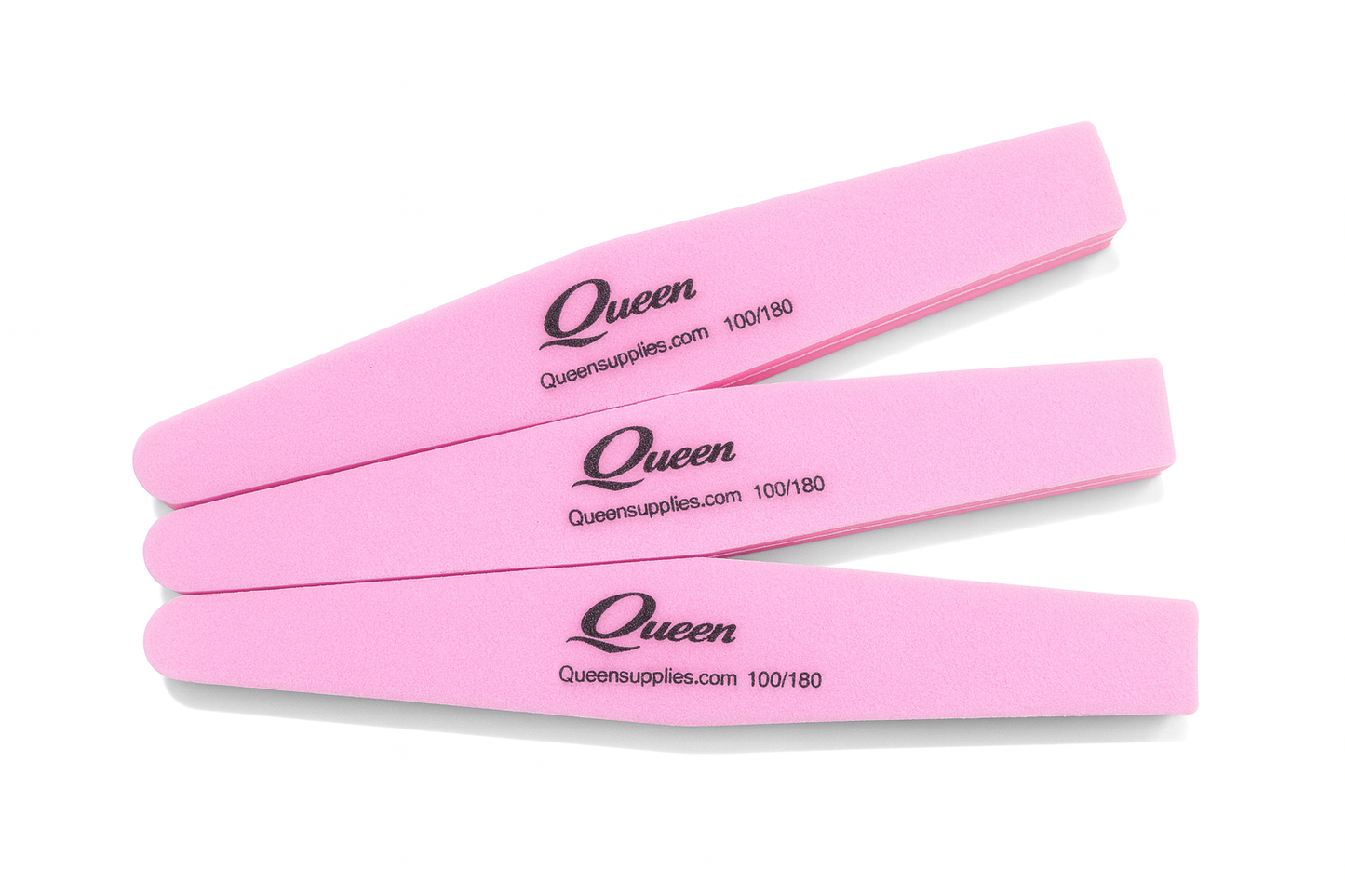 Queens - Taper Sponge File Pink - 100/180 (10pc)
