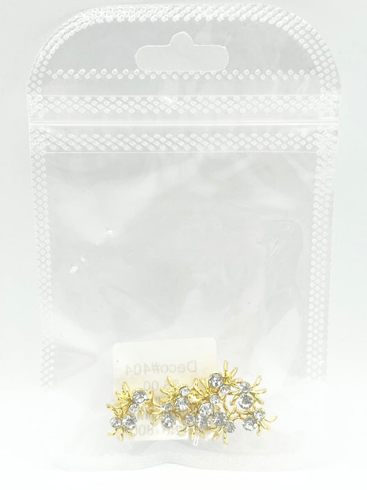 Queen - Nail Charms 10pc - #404 Gold White Ants