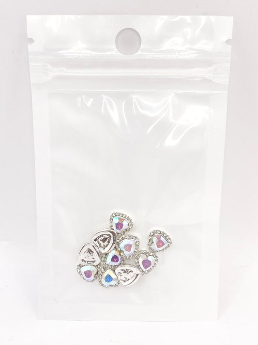 Queen - Nail Charms 10pc - #060 Iridescent Hearts