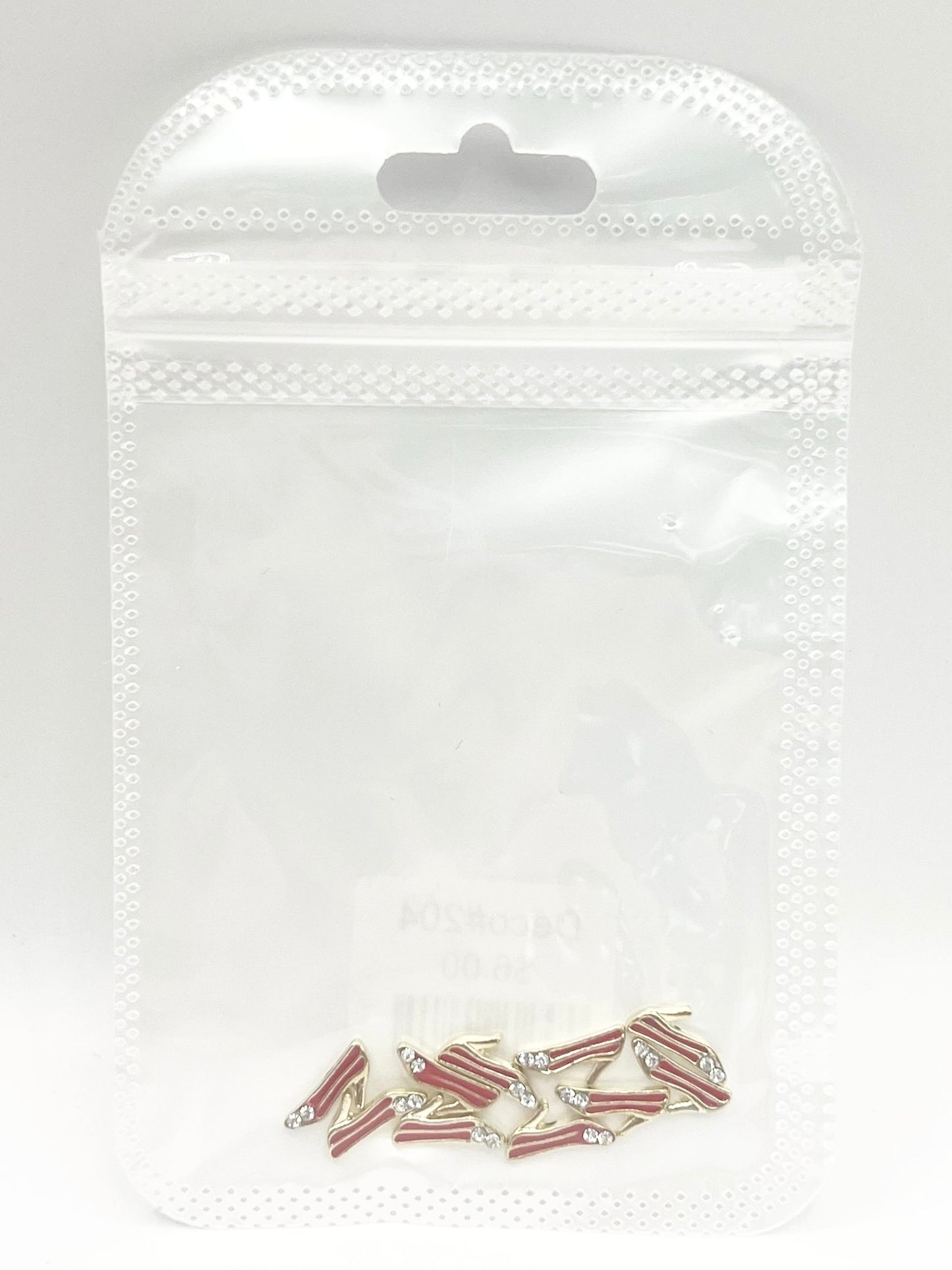 Queen - Nail Charms 10pc - #204 Gold Red Heels