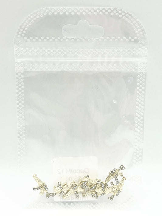 Queen - Nail Charms 10pc - #412 Gold Small Ak-47’s