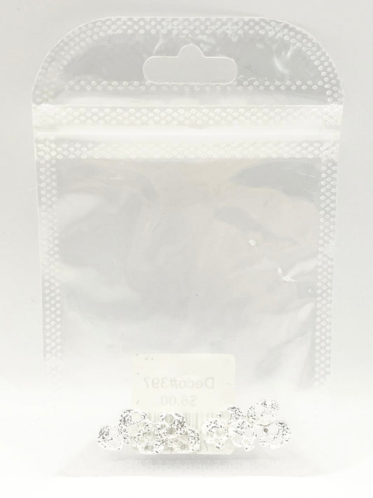 Queen - Nail Charms 10pc - #397 Silver Skulls