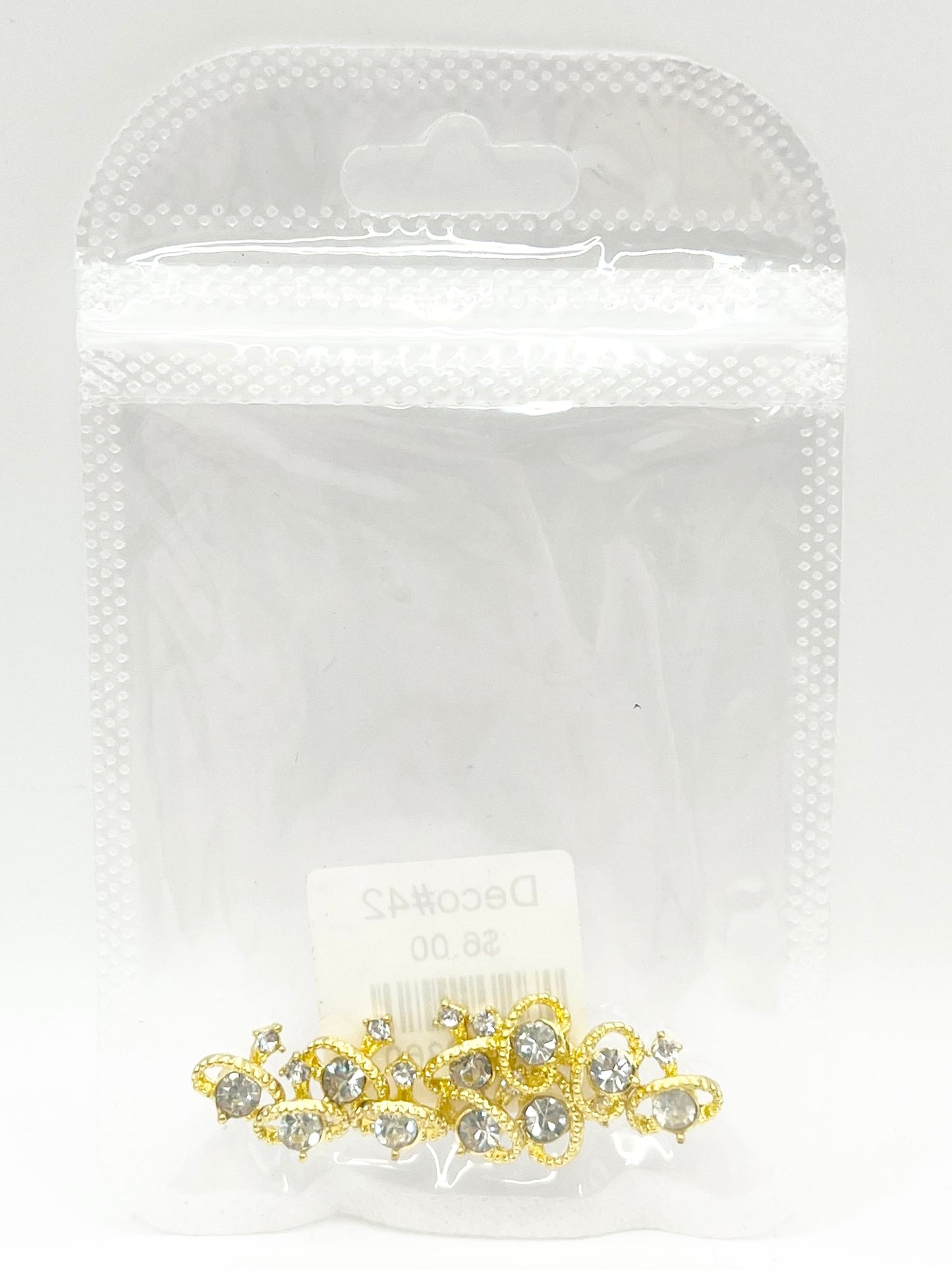 Queen - Nail Charms 10pc - #042 Gold White Cosmic Staffs