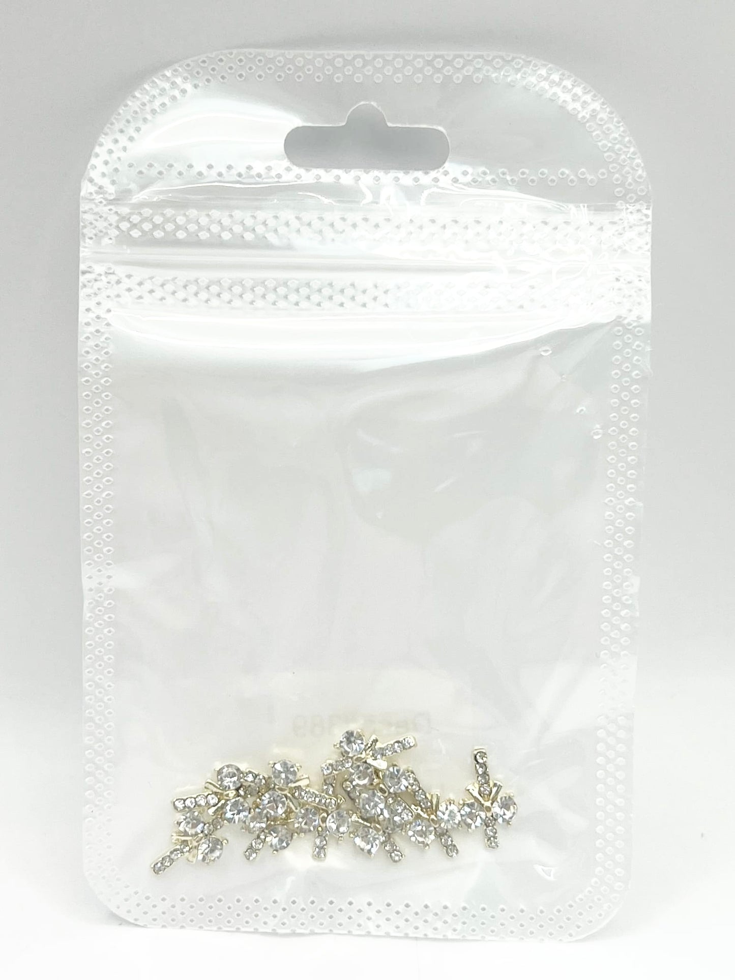 Queen - Nail Charms 10pc - #389 Gold Bow Crosses