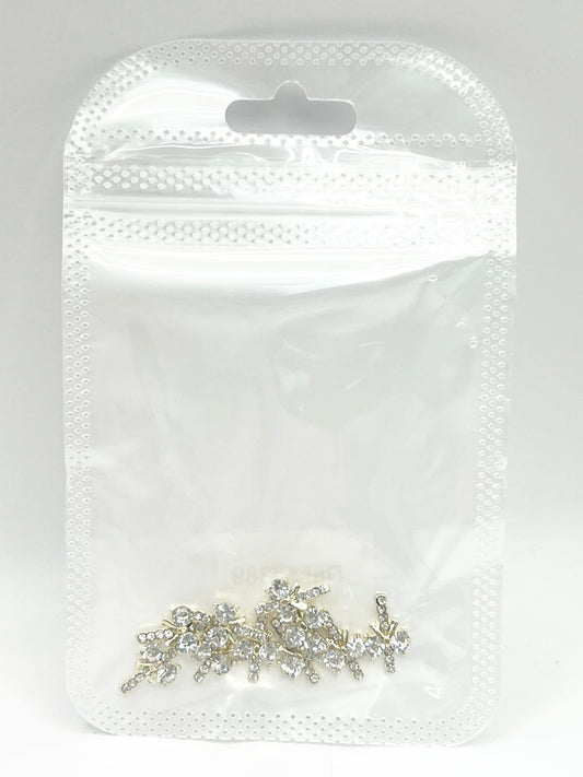 Queen - Nail Charms 10pc - #389 Gold Bow Crosses