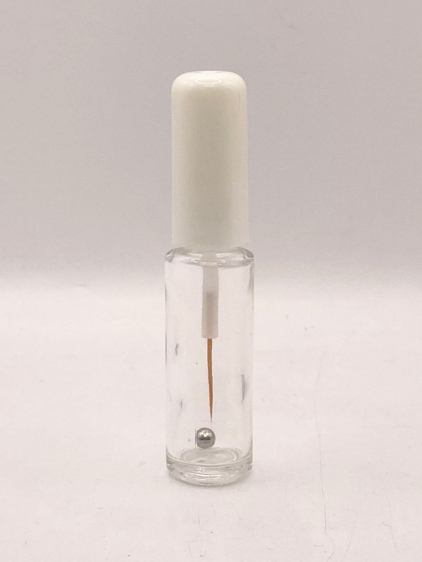 Empty Nail Art Bottle - White Cap