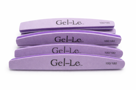 Gel-Le - Half Moon Sponge File (100/180) 10pc/pk