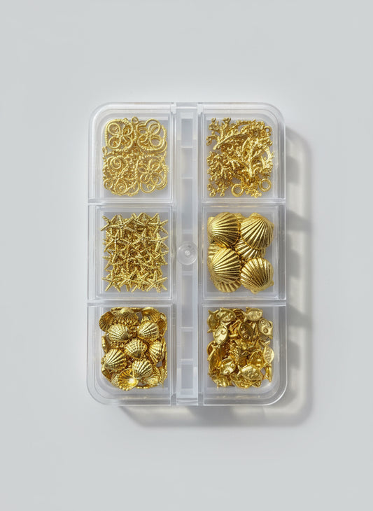 Queen - Rhinestone Gold Sea Shells