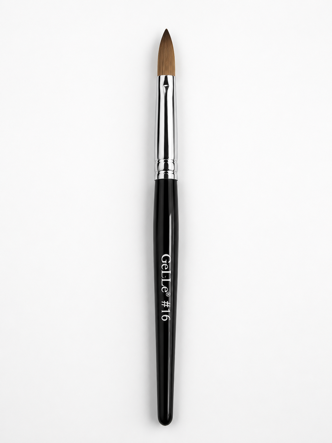 Gel-Le - Acrylic Brushes #16 Kolinsky - Black Handle (Pressed)