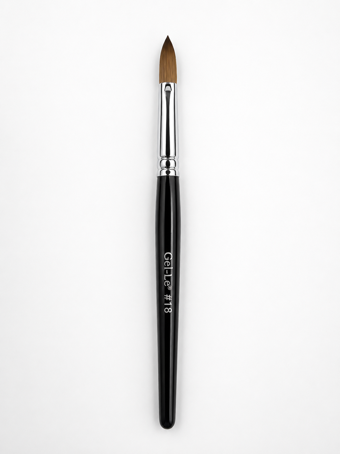 Gel-Le - Acrylic Brushes #18 Kolinsky - Black Handle (Pressed)