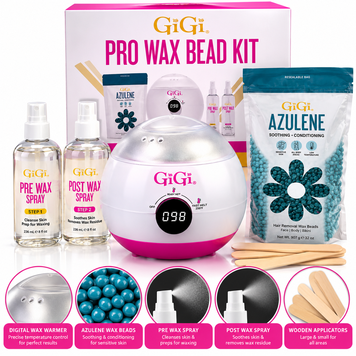 Gigi - Pro Wax Bead Kit