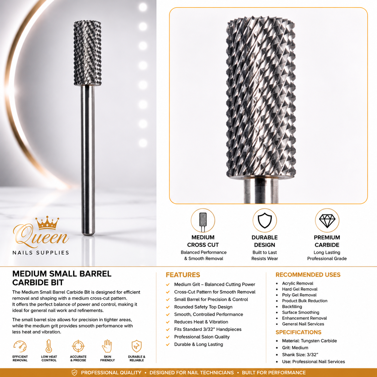 Carbide Medium Bits - Small Barrel