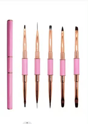 Gel-Le - Dual Sided Nail Art Brush Set 5pc