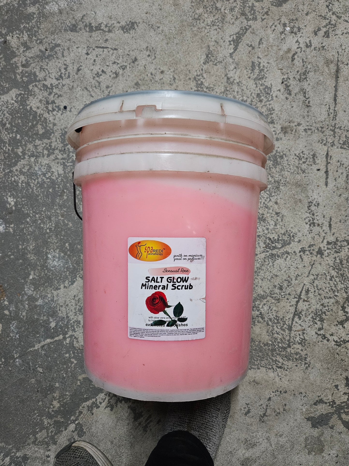 Spa Redi - Salt Glow Mineral Scrub - Sensual Rose 5Gal (Limited)