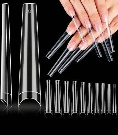Queen - Clear Coffin No Curve XXL Tips -(500pcs)