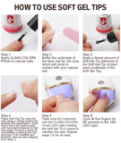 Clara Color - Full Cover Gel Tips - #21 Toe Tips 550pcs