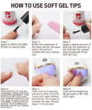 Clara Color - Full Cover Gel Tips - #03 Medium Stiletto 550pcs