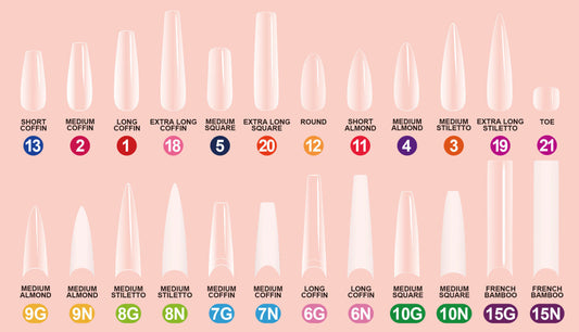 Clara Color - Full Cover Gel Tips - #12 Round 550pcs