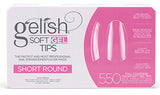 Gelish - Full Cover Soft Gel Tips - Short Round 550pc