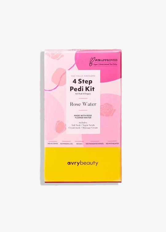 Avry - 4 Step Pedi Kit - Rose Water (Limited)