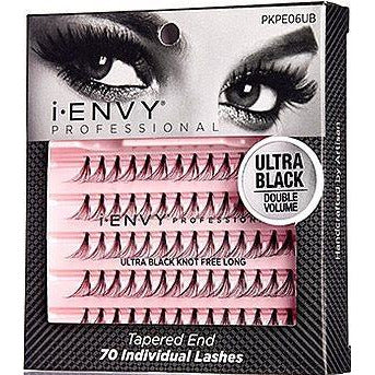 i•ENVY - PKPE06UB Ultra Black Individual Knot Free Long 70pc (Limited)