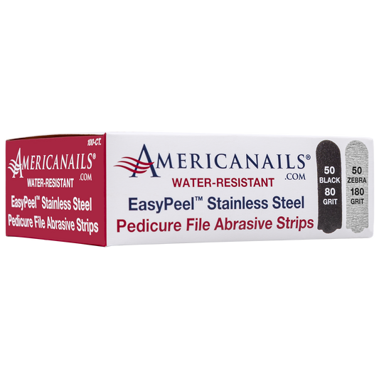 AmericaNails - EasyPeel Pedicure Abrasive Strip | 80 + 180 Grit 100ct