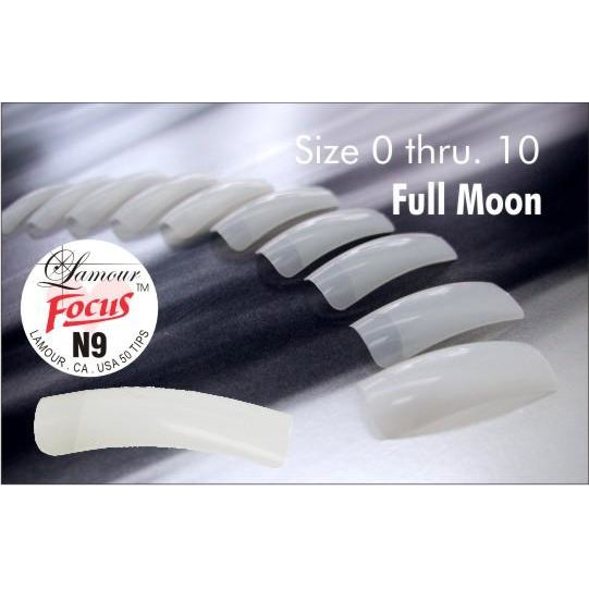 KM - French Cover Natural Tips 50pc (Half-Moon)