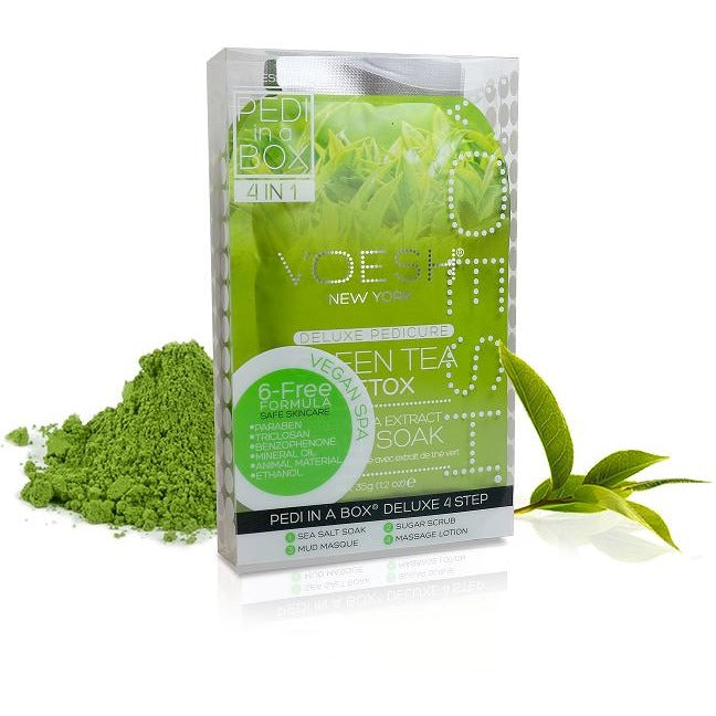 Voesh Pedi in a Box 4-in-1 - GREEN TEA DETOX