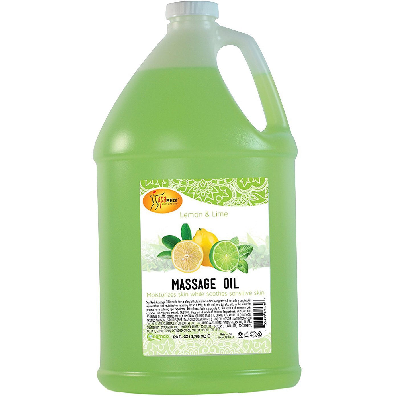 Spa Redi Massage Oil - Lemon Lime 16oz