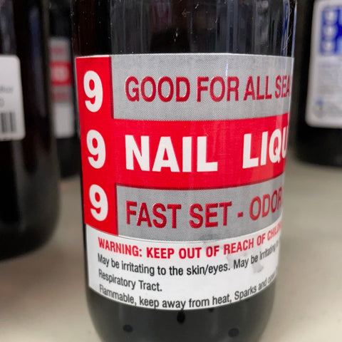 999 - Clear Nail Liquid Monomer (MMA) 004oz