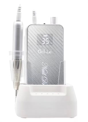 Gel-Le - Nail Drill Machine w/ Charging Dock (35,000 RPM) - Silver