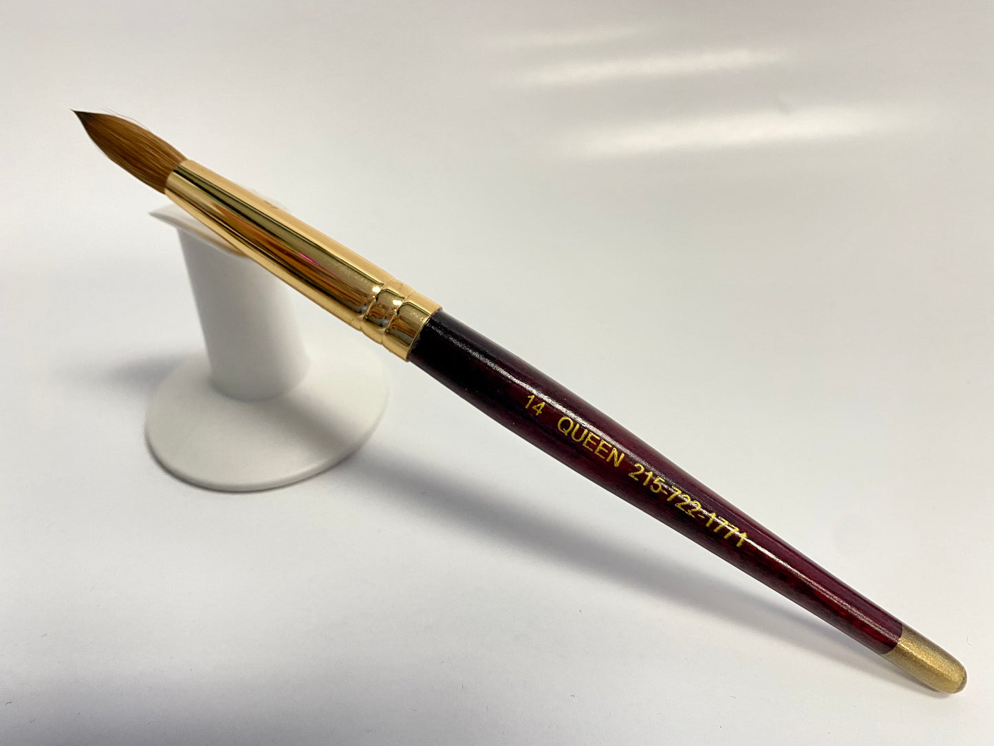 Gold Queen Acrylic Brush #14 (Not Pressed)