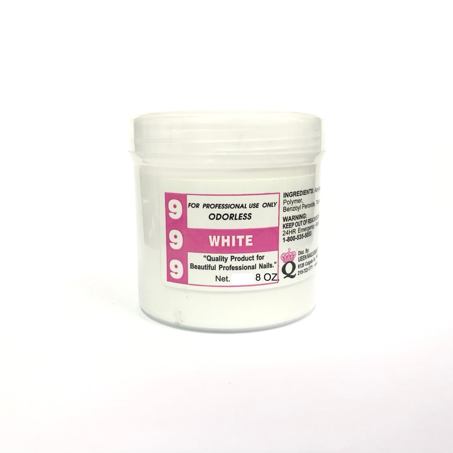 999 White Acrylic Powder 08oz