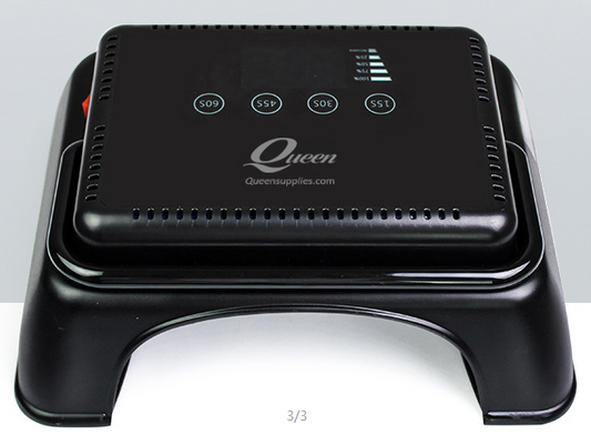 Queens - Cordless LED Nail Lamp black - 64w