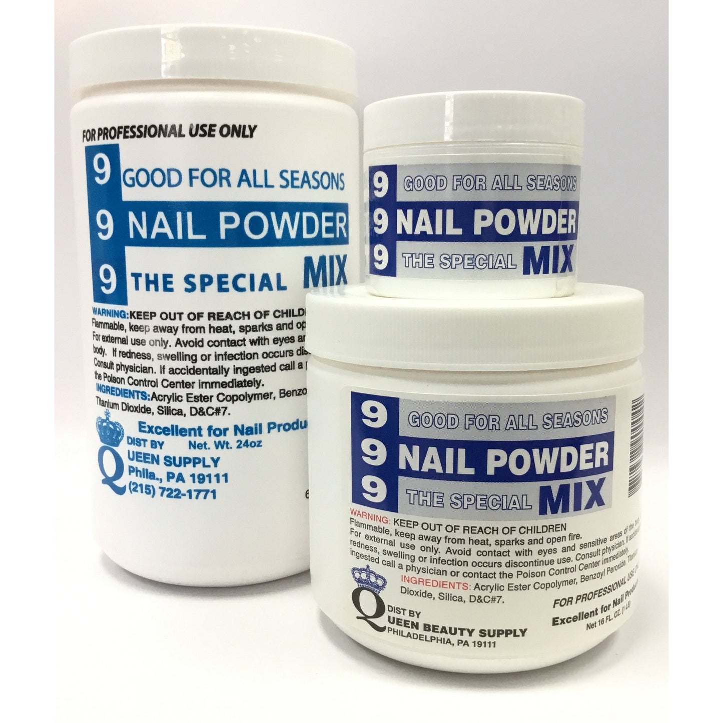 999 Blue Winter Mix Acrylic Powder 25lbs