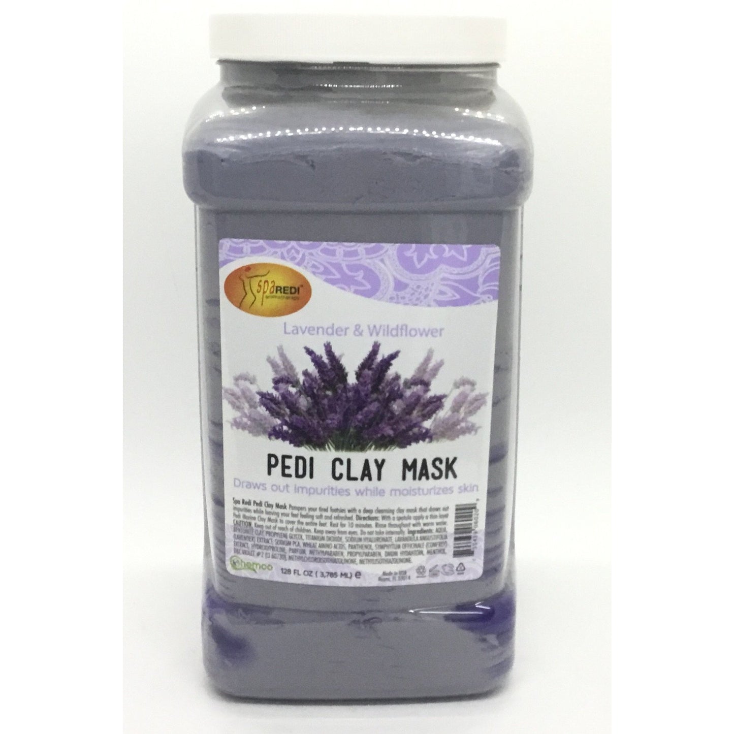 Spa Redi - Clay Mask - Lavender & Wildflower 128oz