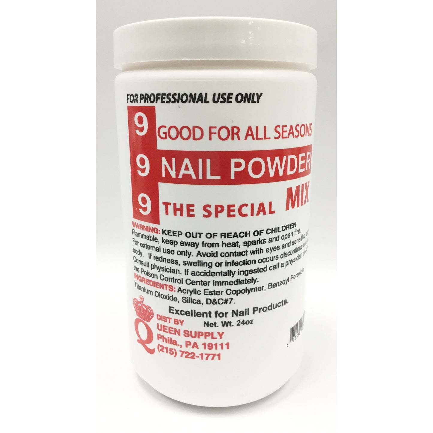 999 Red Summer Mix Acrylic Powder 24oz