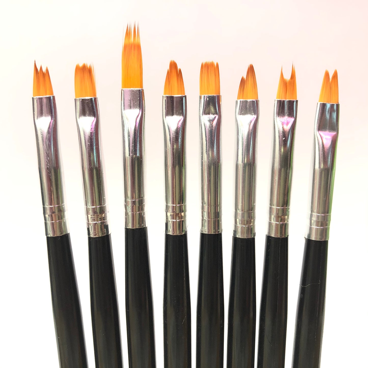 Design Brushes Set - Black Handle 8pcs