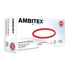 Ambitex - Black Nitrile Gloves 100pc - Small