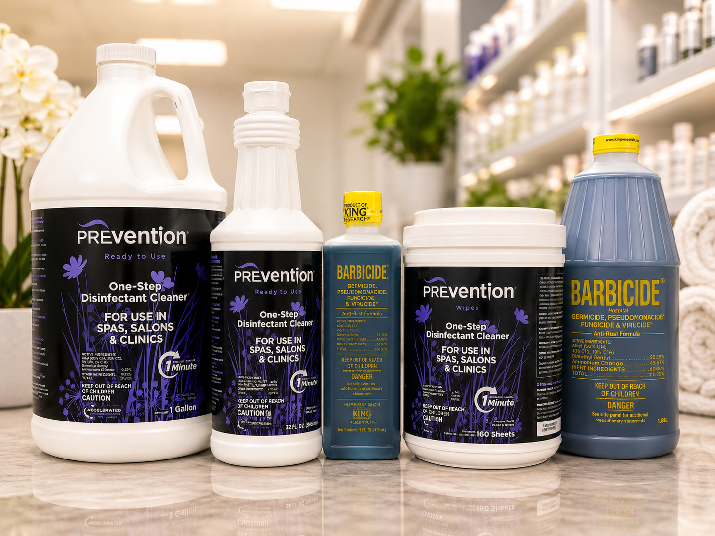 Disinfectants and Containers