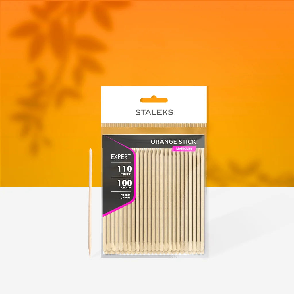 Staleks Pro - EXPERT Orange Wood Sticks 110mm 100pc
