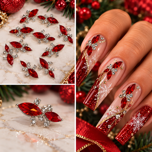 Queen - Nail Charms 10pc - #217 Ruby Red Charms