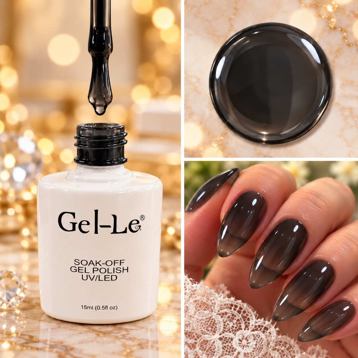 Gel-Le  Dark & Stormy (Translucent Gel) T12