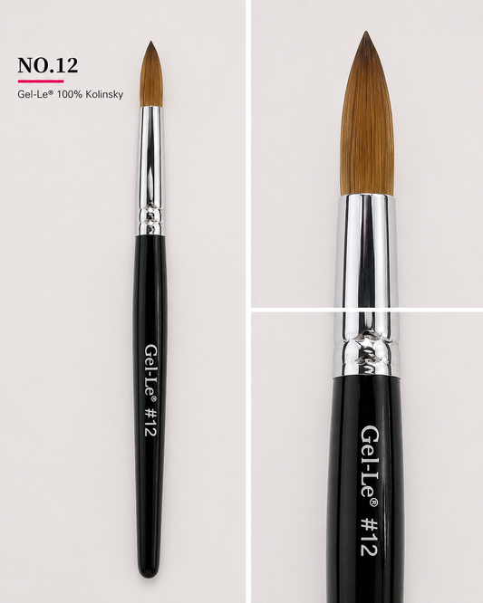 Gel-Le - Acrylic Brush #12 Kolinsky - Not Pressed